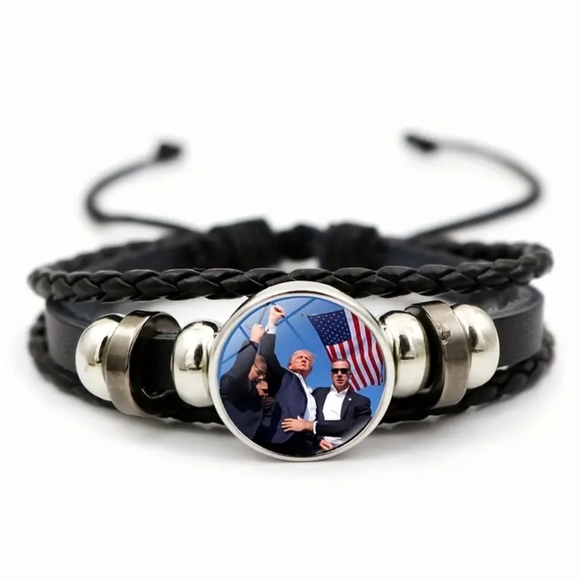 Trump Leather Bracelet - Picture 1 of 8